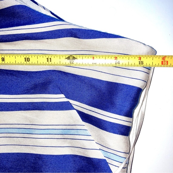 Banana Republic One Shoulder Striped Sheath Dress Size 0 - Picture 10 of 12